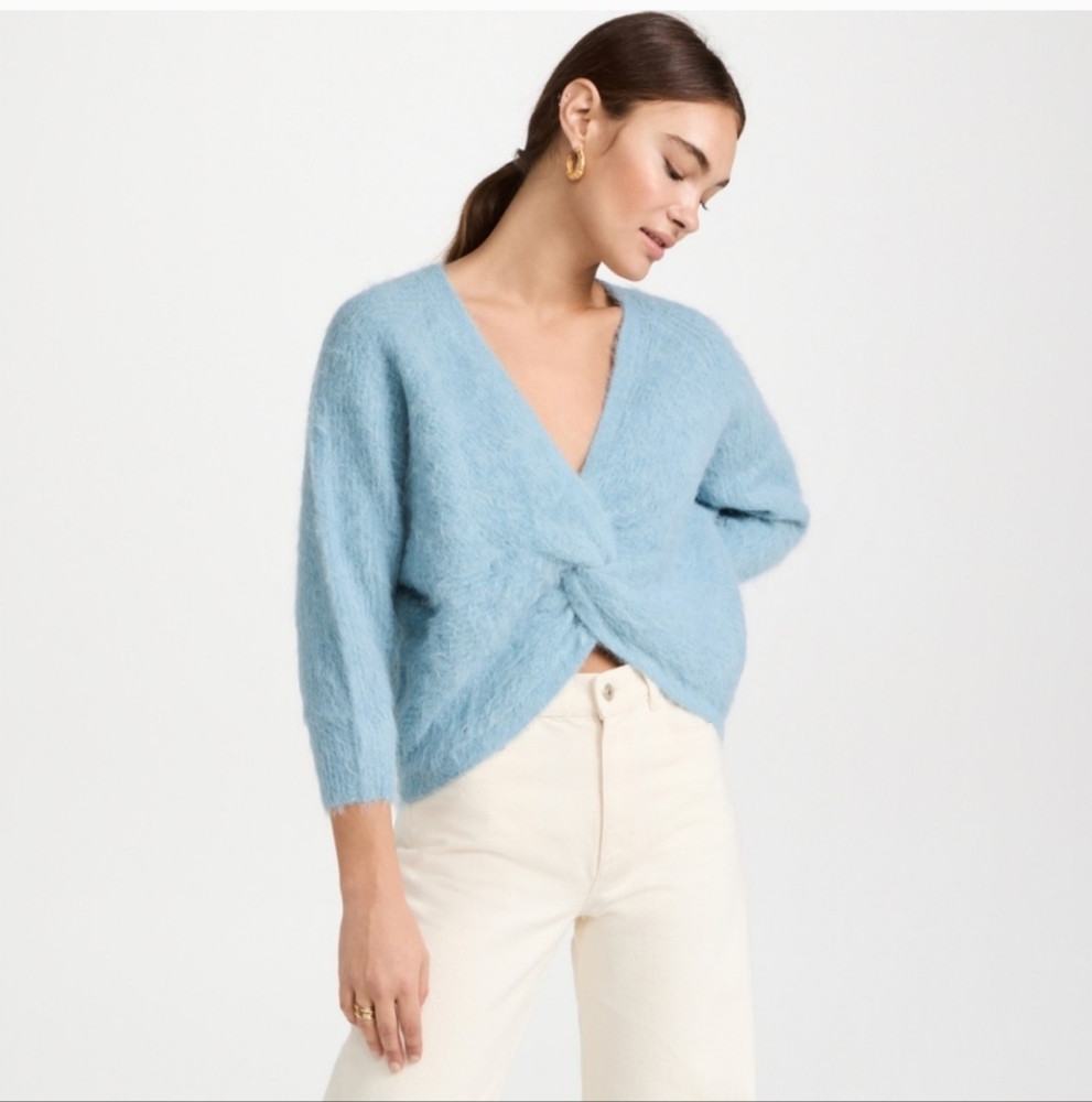 Ba&sh Knotted Alpaca blend sweater